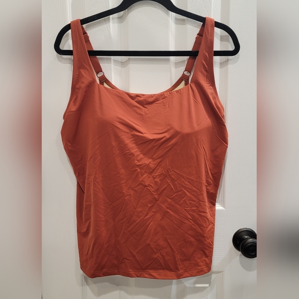 Sz 16 Brick Alaskan Hardgear (AKHG) Lost Lake Built-in Bra Tankini
